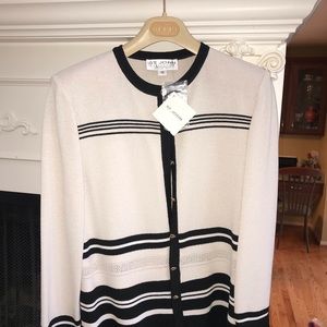 St. John  by marie Greg knit cardigan NWT size 10